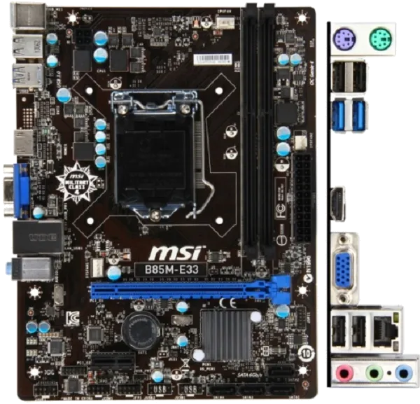 материнской платы MSI B85M-E33