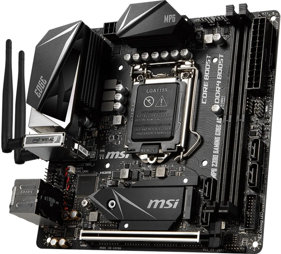 материнской платы MSI MPG Z390I GAMING EDGE AC