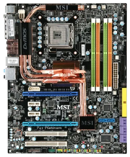 материнской платы MSI P45 Zilent