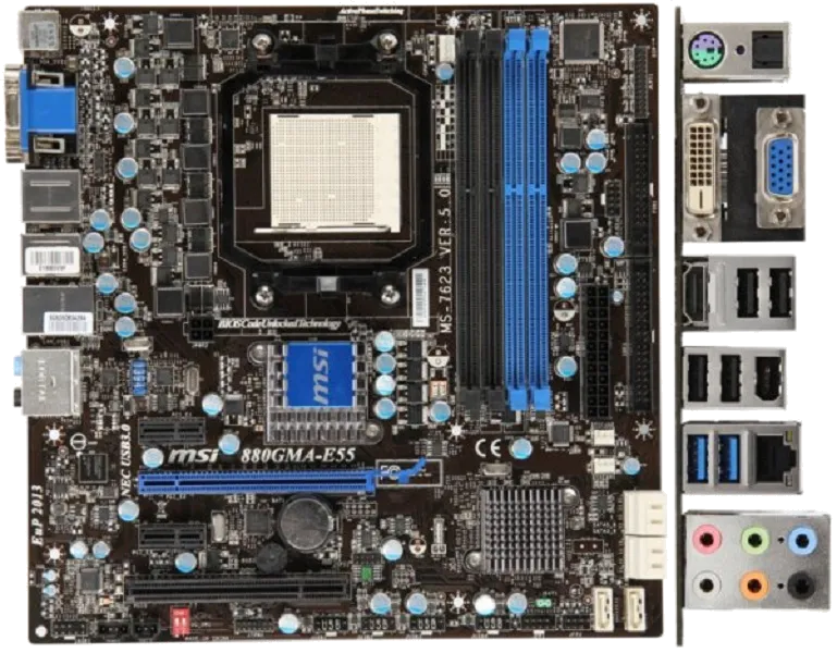 материнской платы MSI 880GMA-E55
