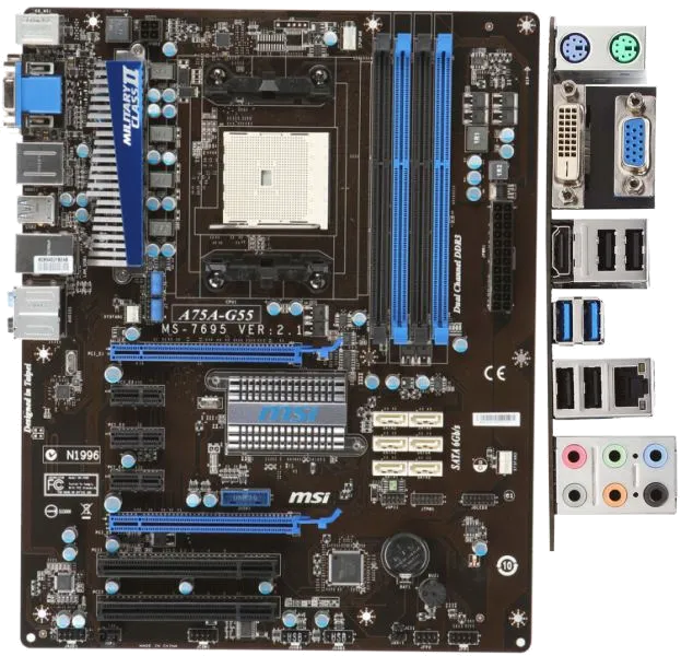 материнской платы MSI A75A-G55